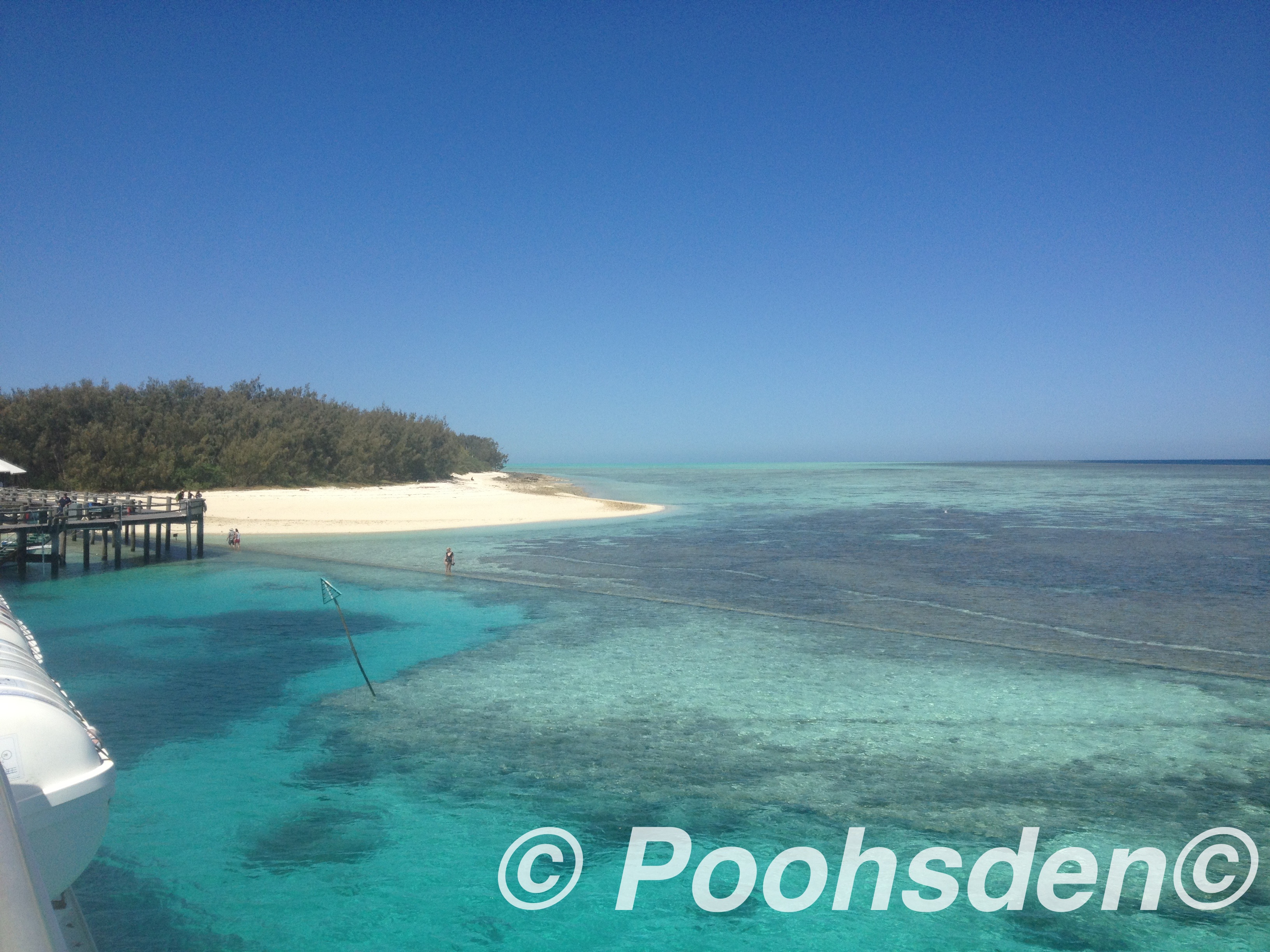 Taking in the perfectly blue waters at Heron Island