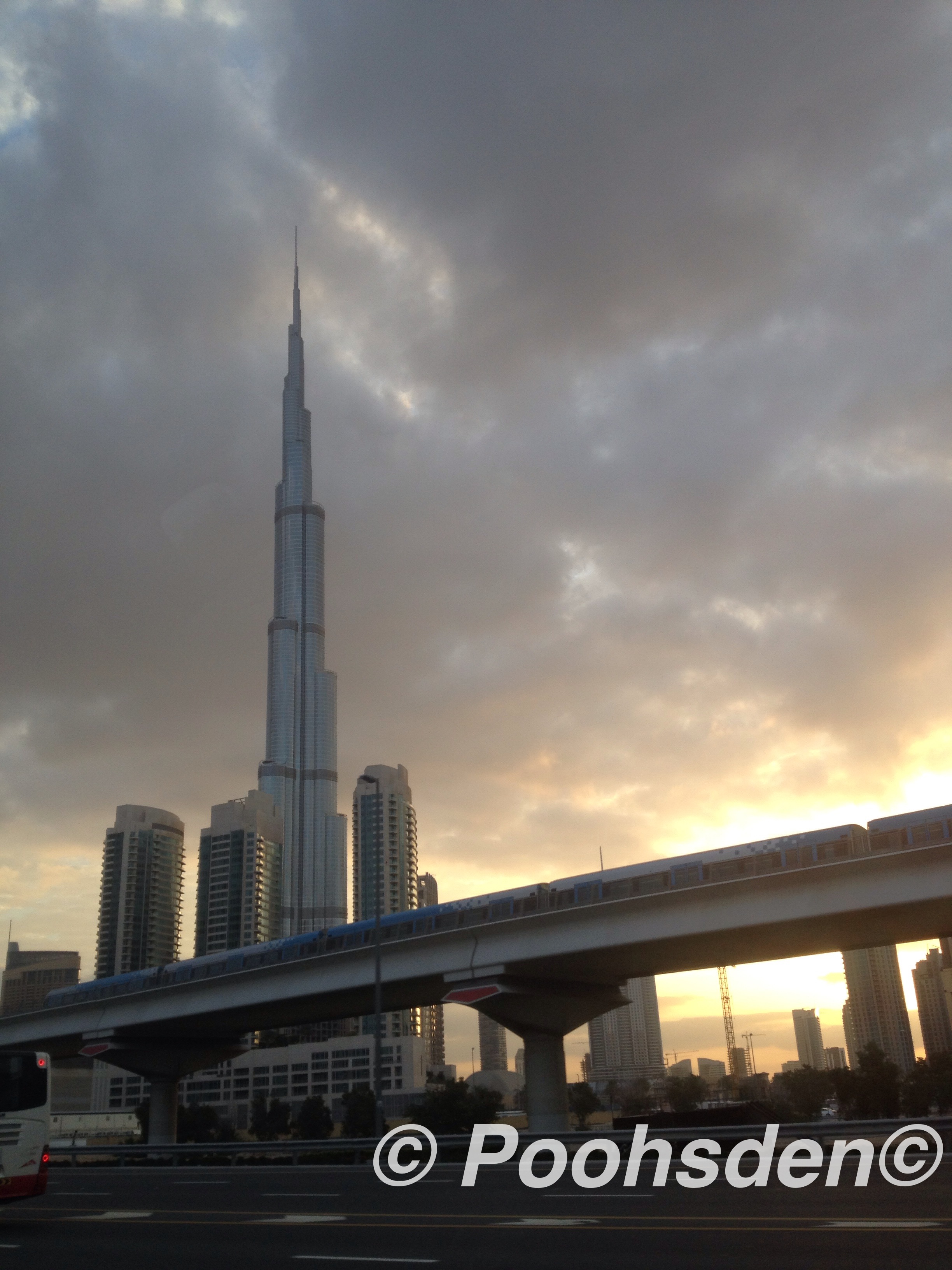 The Burj Khalifa at sunrise