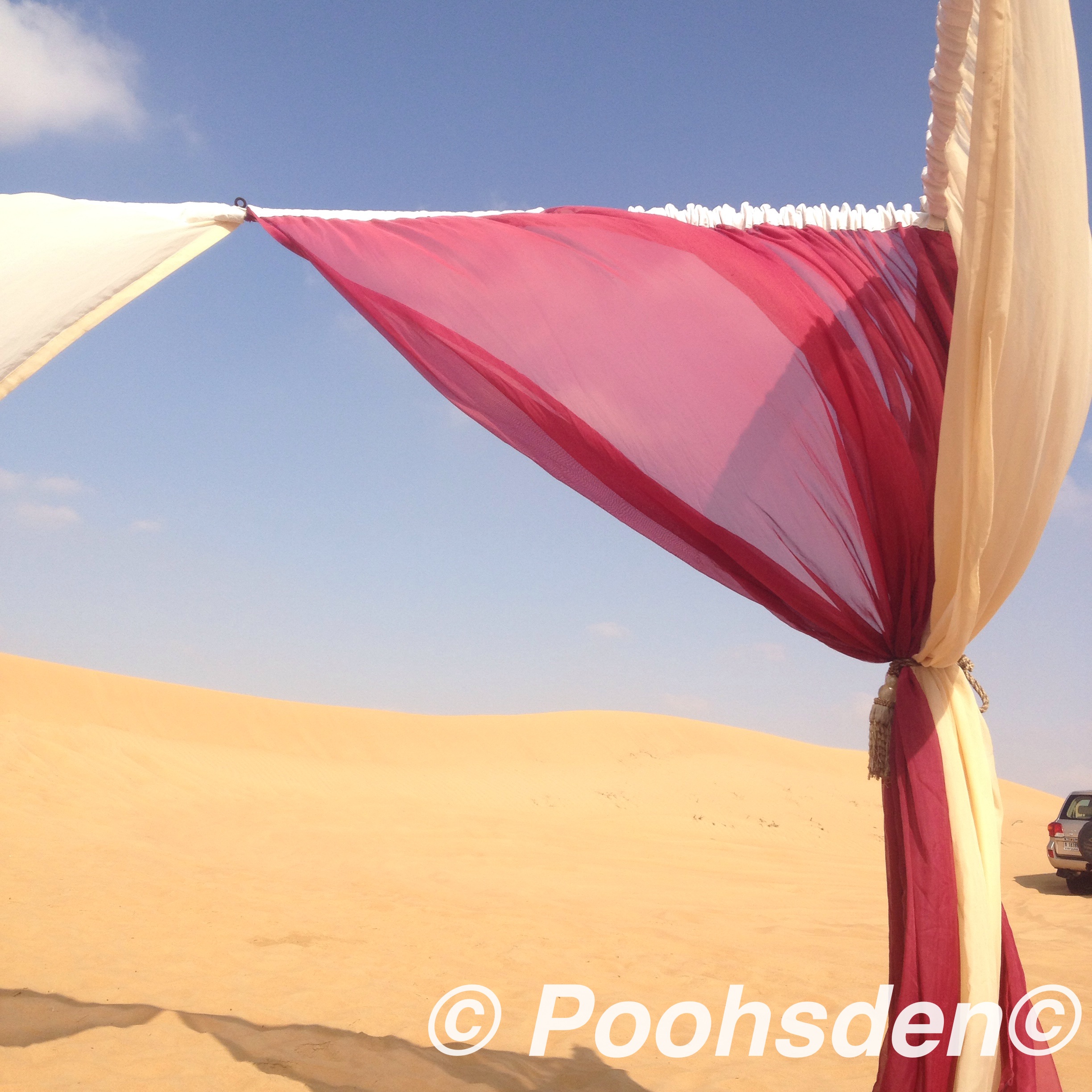 A desert camp in Dubai