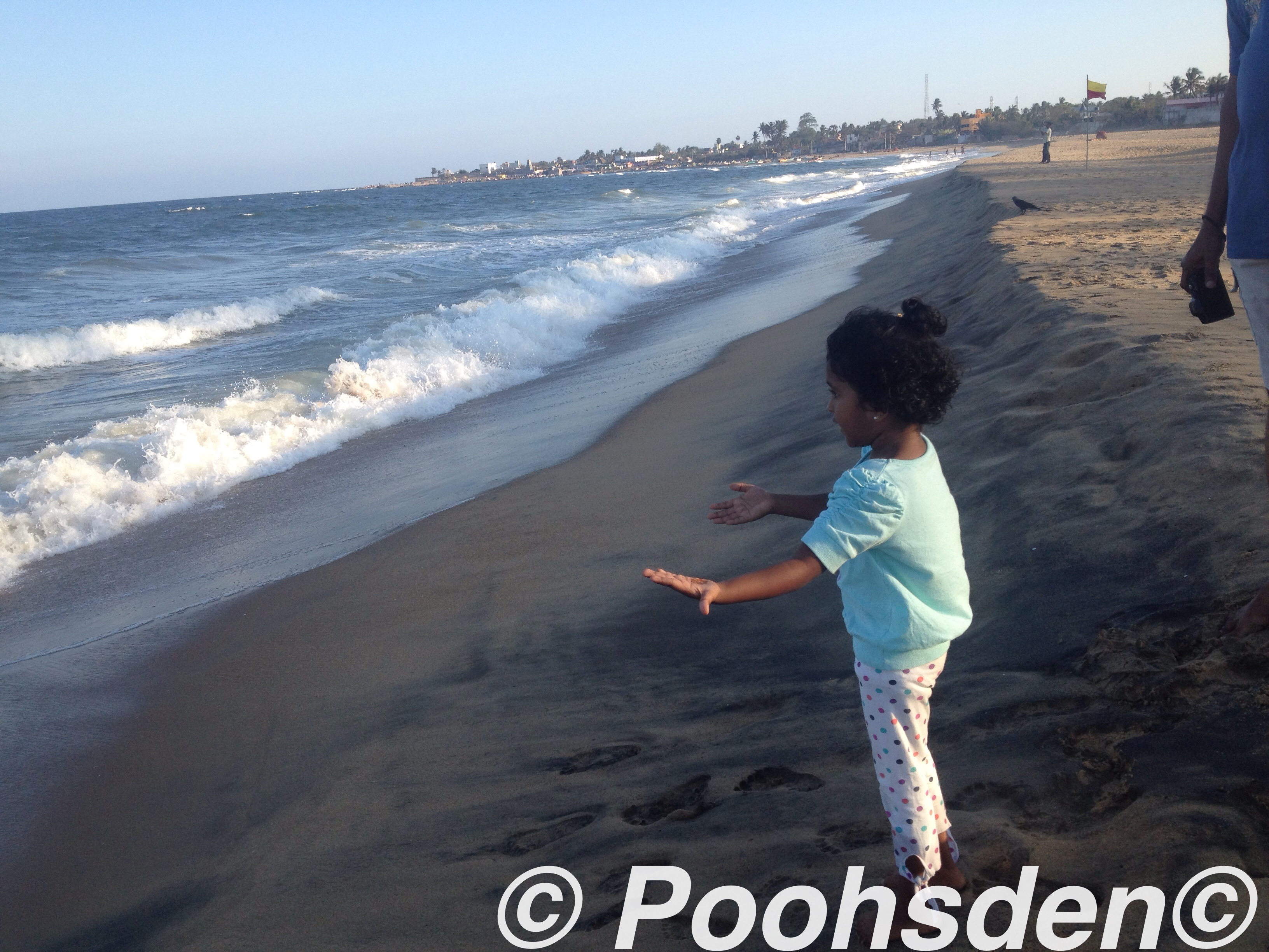 I caught her talking to the waves just like I do