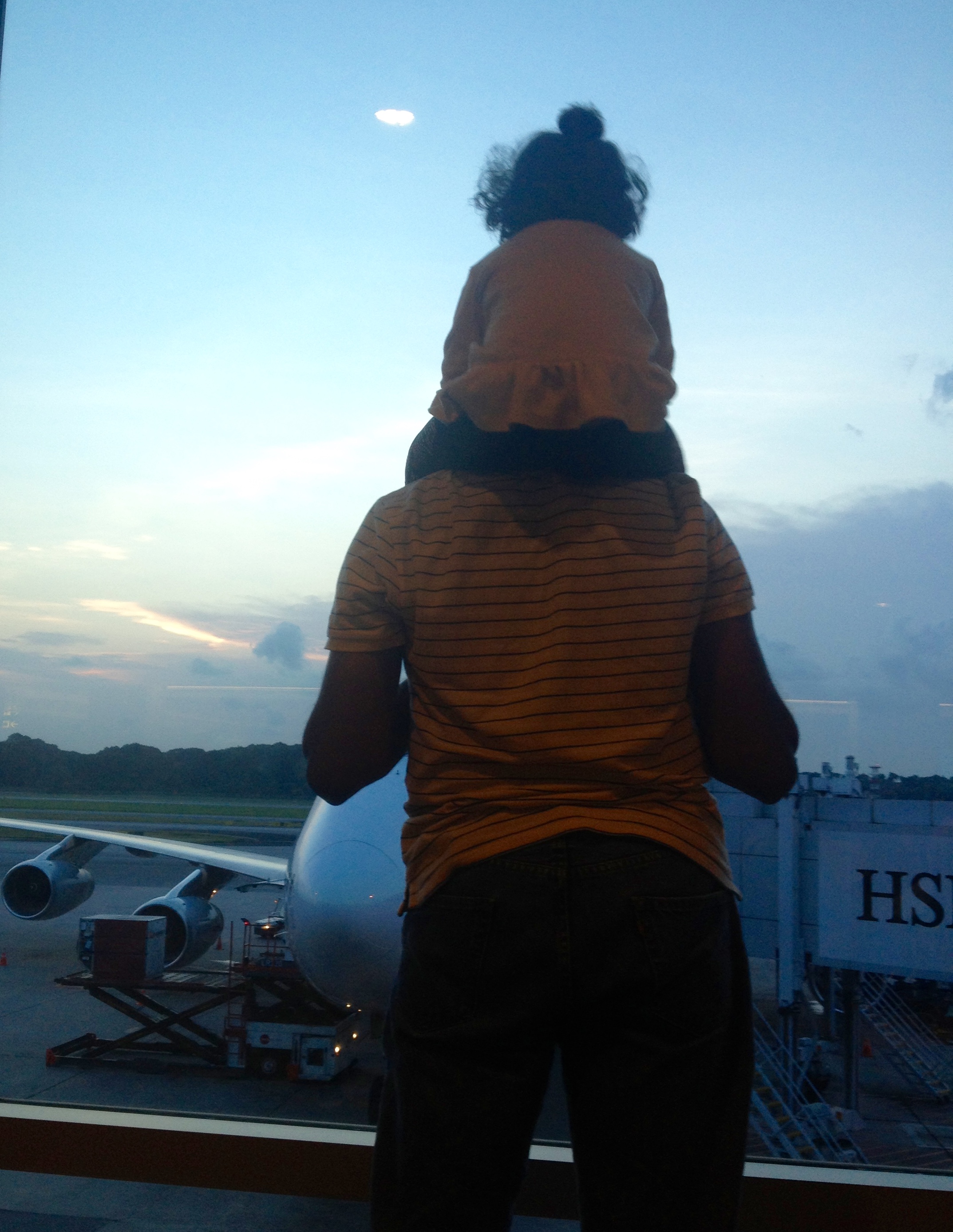 Plane watching at Changi Airport 